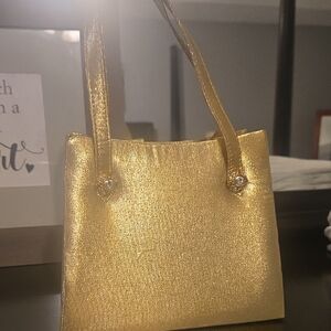 Elegant Gold Women's Handbag